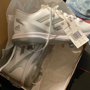 Brand new metal adidas softball cleats size 7